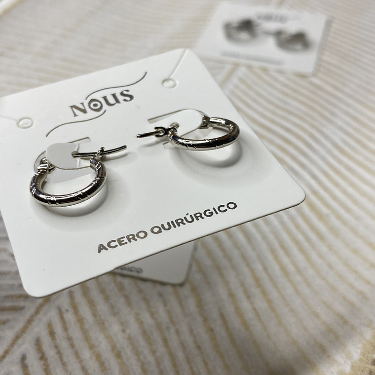Argollas mini Silver 3