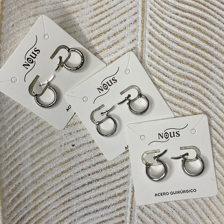 Argollas mini Silver 1