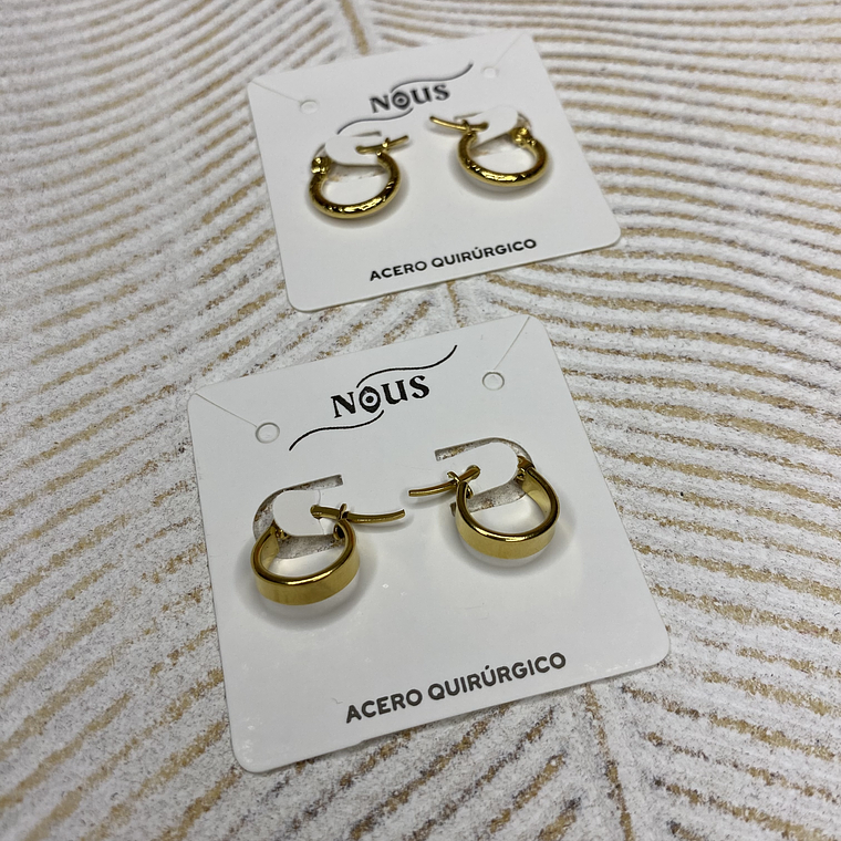 Argollas mini Gold 2