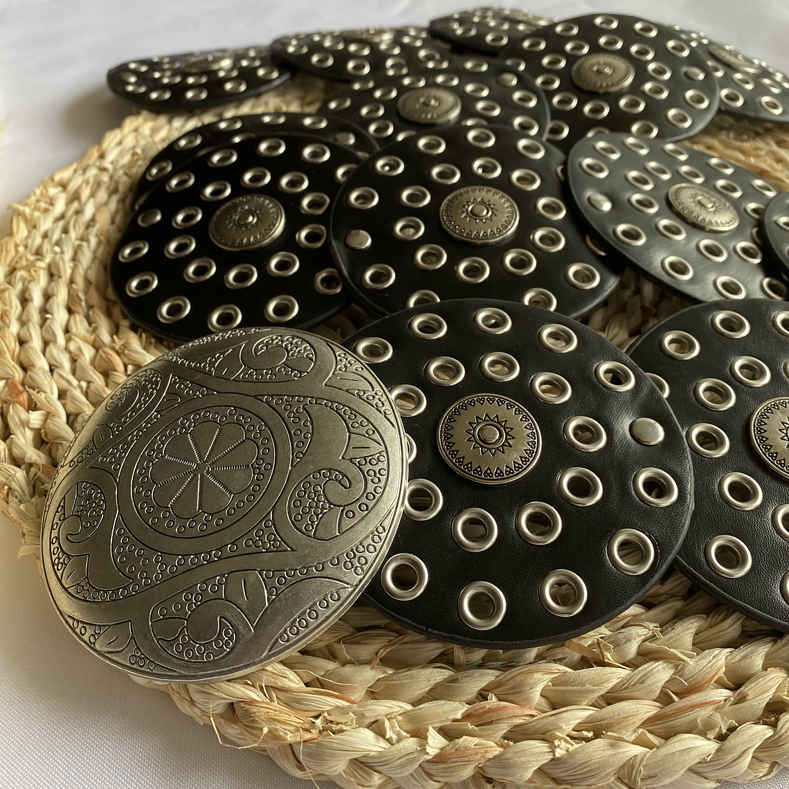 Cinturón Boho Negro-Silver 4