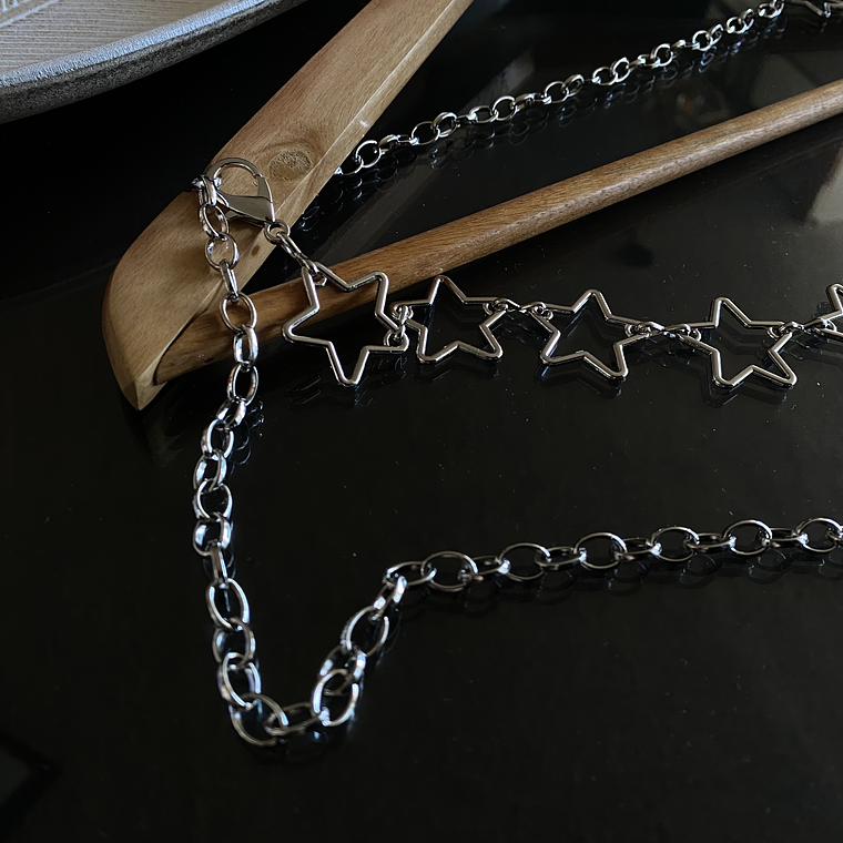 Cadena estrellas Silver 3