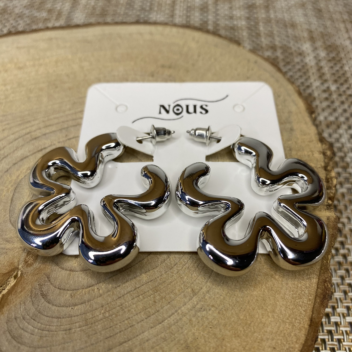 Aros flor Silver 3