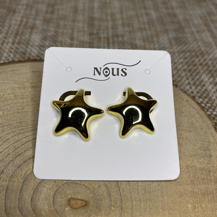 Aros estrella Gold 1