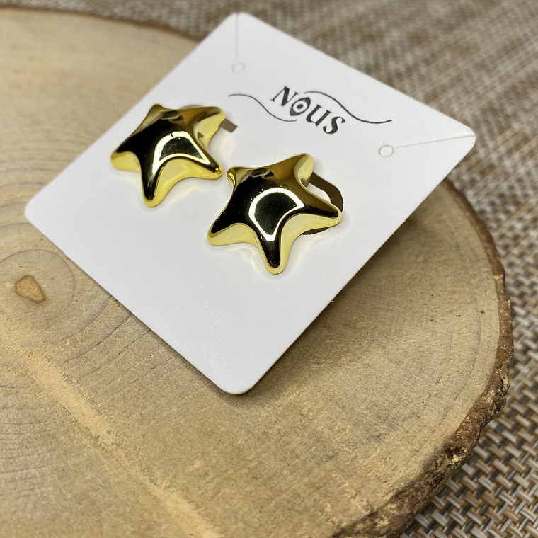 Aros estrella Gold 2