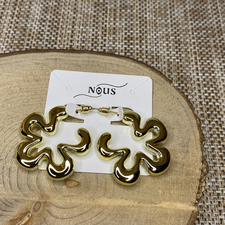 Aros flor Gold 3