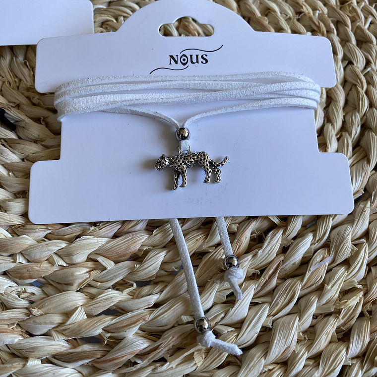 Collar lazo leopard silver 3