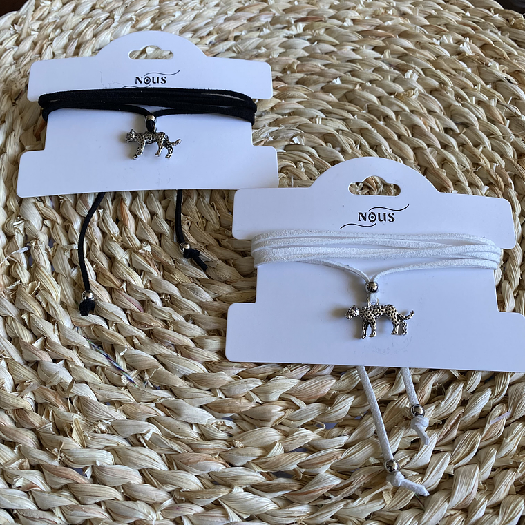 Collar lazo leopard silver 4