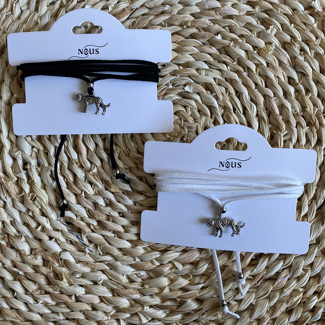 Collar lazo leopard silver 1