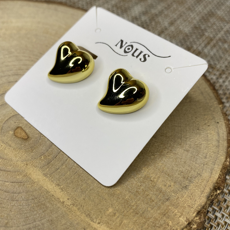 Aros Corazón liso 2