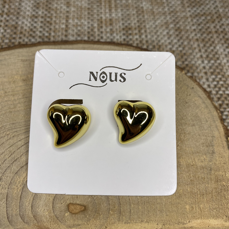 Aros Corazón liso 3