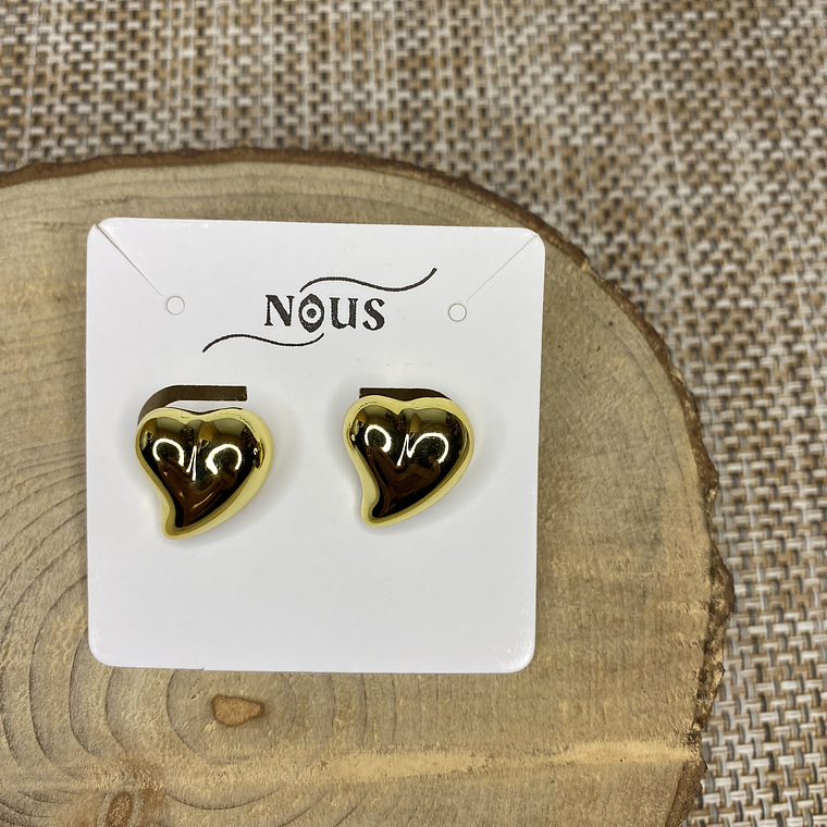 Aros Corazón liso 1