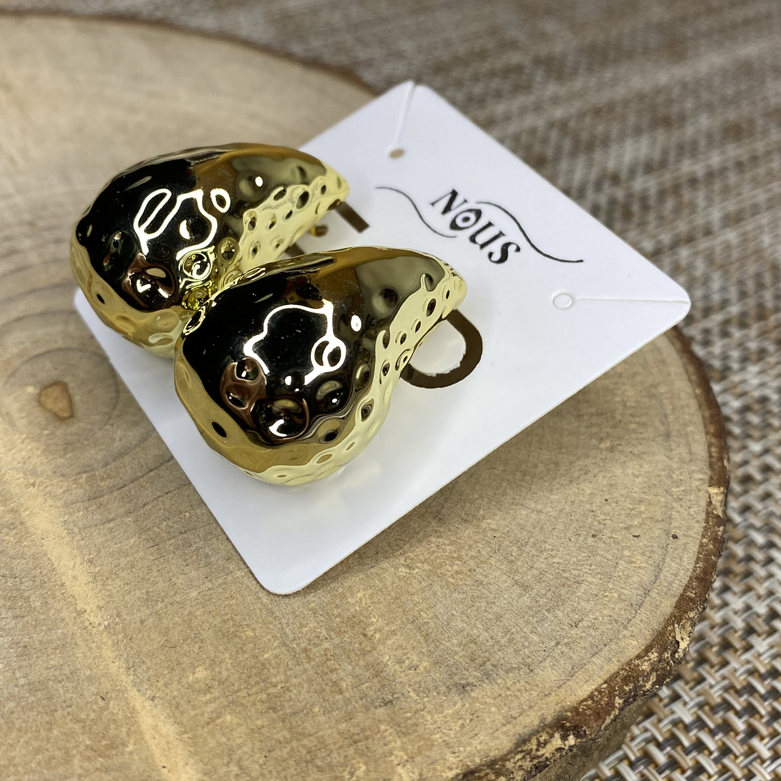 Aros gota texturizados 2