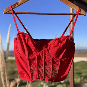 Bra encaje Rojo