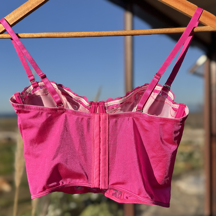 Bra encaje Fucsia 2
