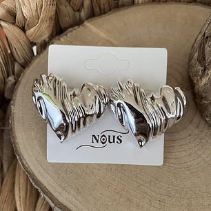 Corazón textura Silver