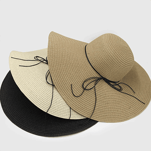 Sombrero playero rafia