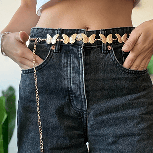 Cinturón cadena Mariposas Gold