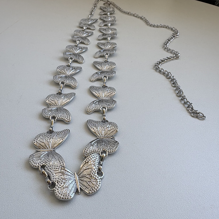 Cinturón cadenas Mariposas Silver 3