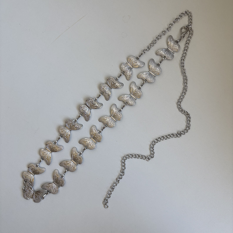 Cinturón cadenas Mariposas Silver 2