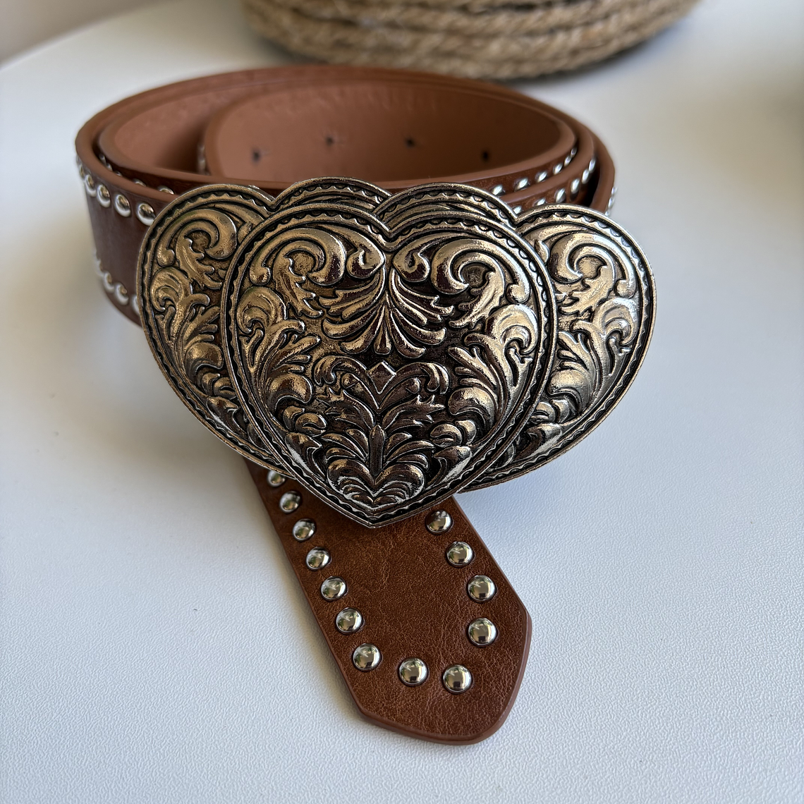 Triple Corazón con tachas 2