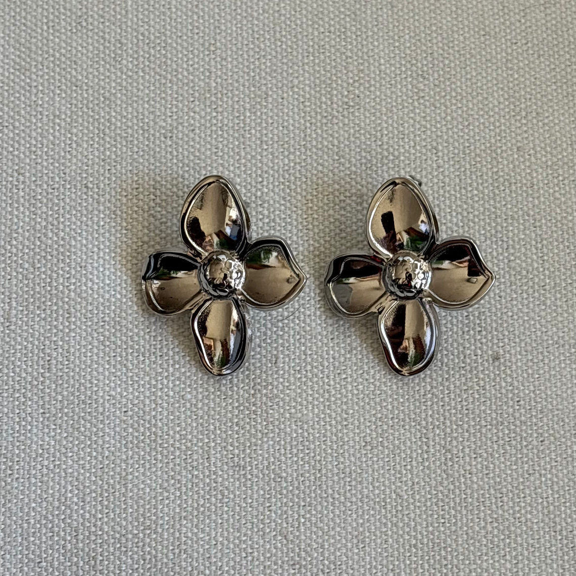 Aros Flor Metalizada 