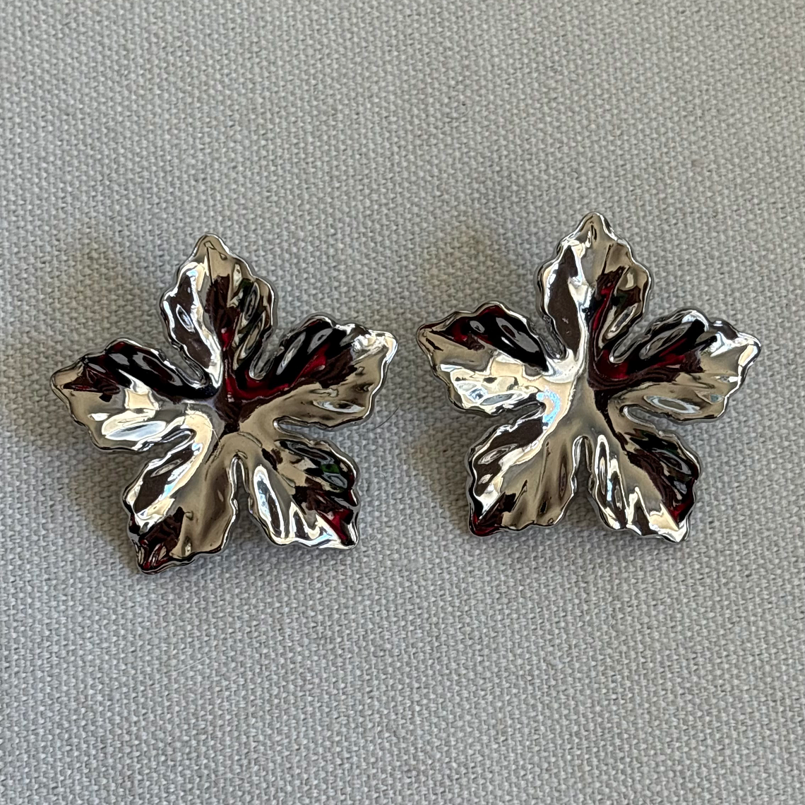 Aros Maxi Flor Texturizada 