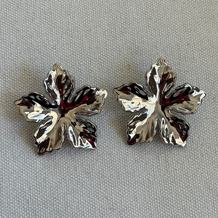 Aros Maxi Flor Texturizada 