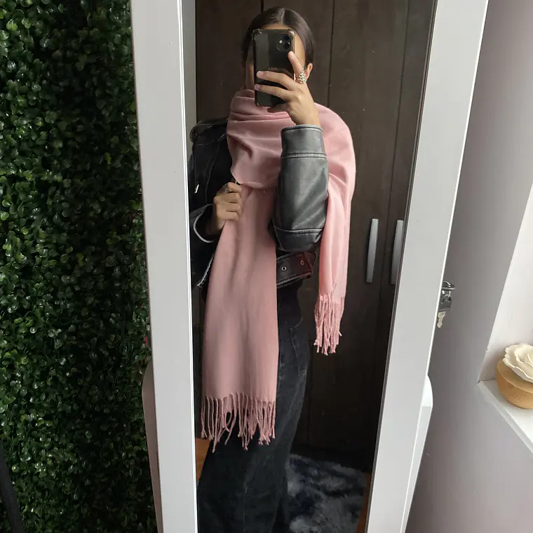 Bufanda Cashmere Rosa 1