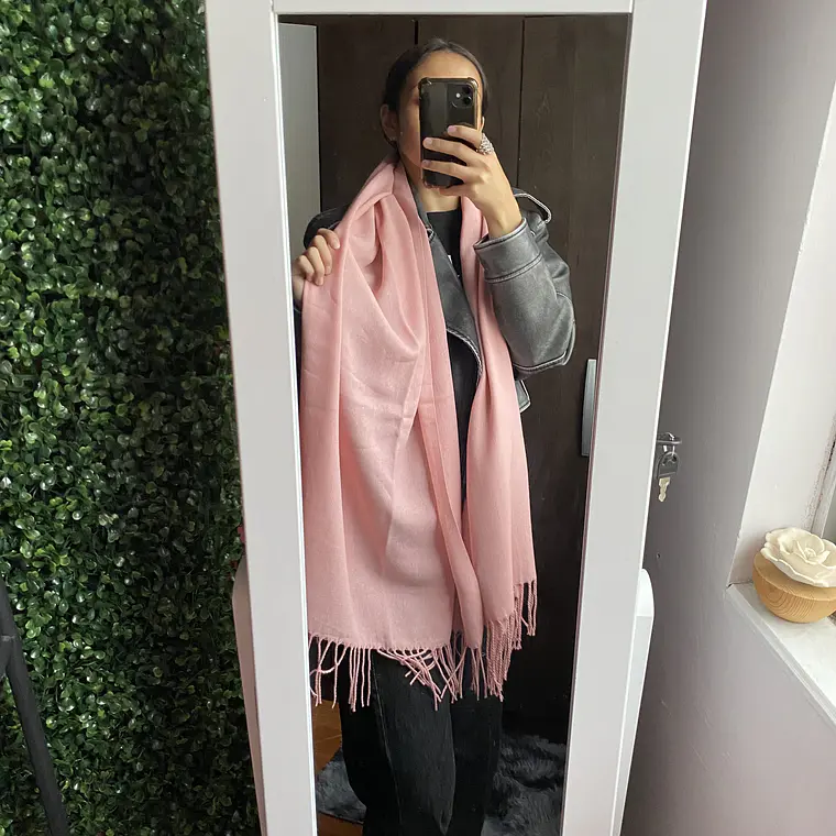 Bufanda Cashmere Rosa 2