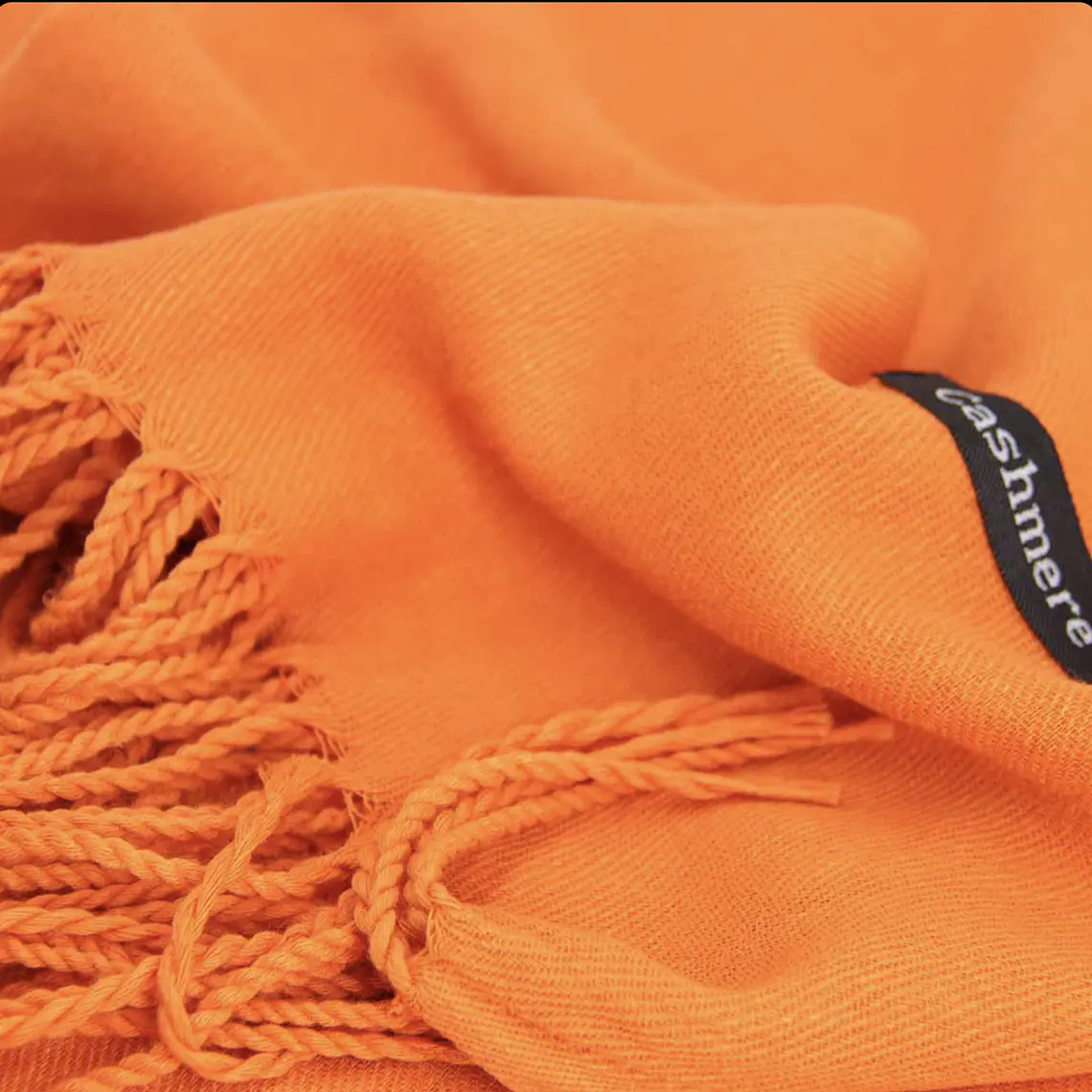 Bufanda Cashmere Naranja 3