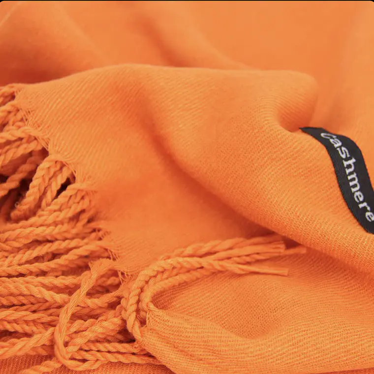 Bufanda Cashmere Naranja 3