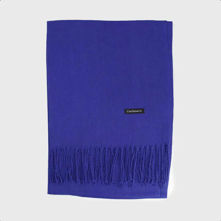 Bufanda Cashmere Azul rey 2