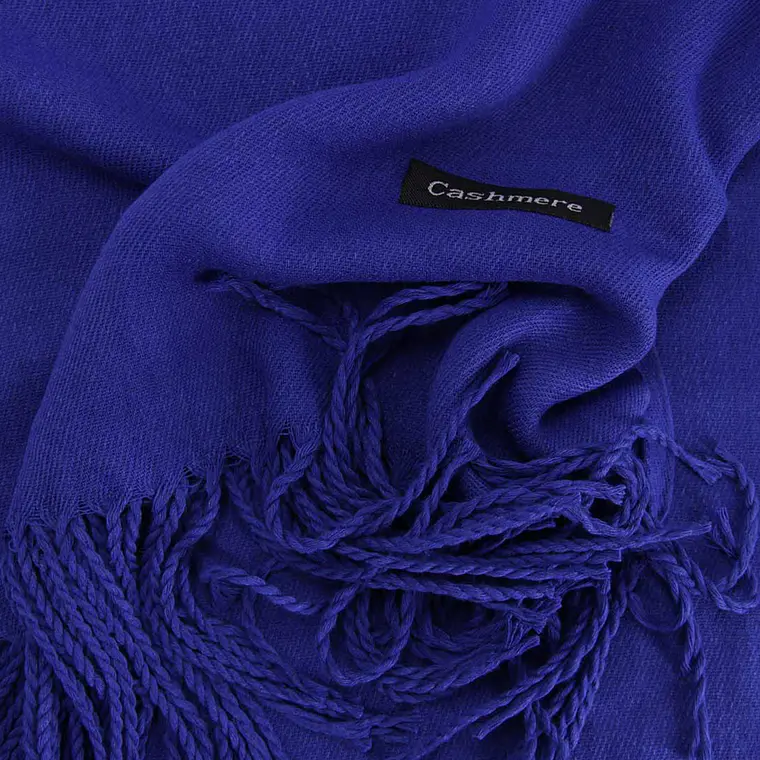 Bufanda Cashmere Azul rey 4