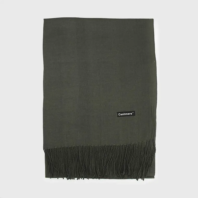 Bufanda Cashmere Olivo 2