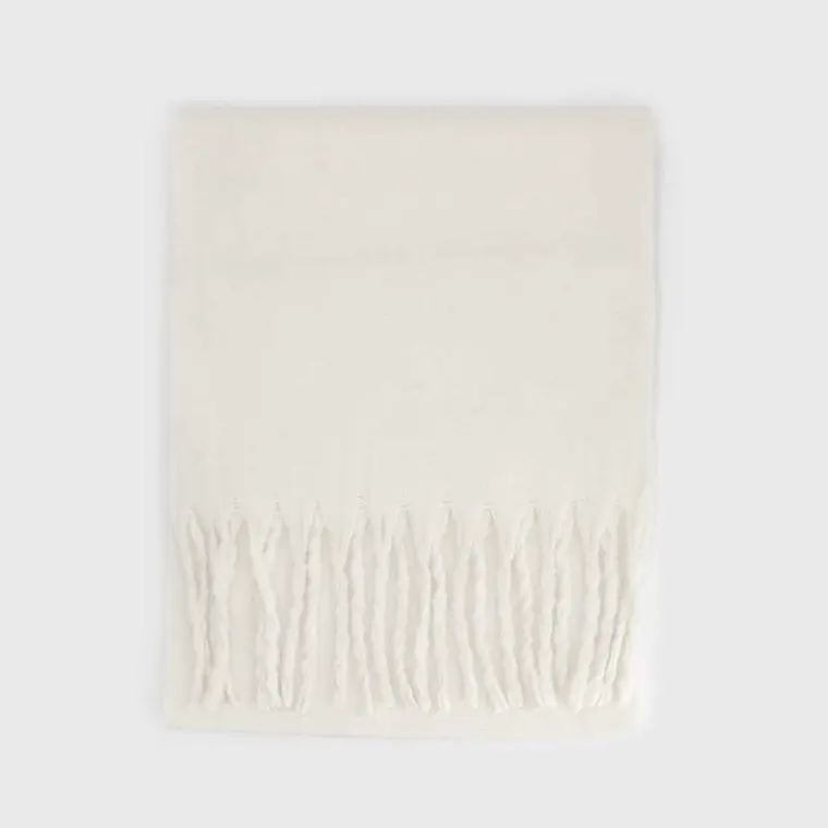 Bufanda Alpaca Blanco crema 6