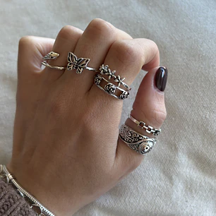 Set Silver Bohemian