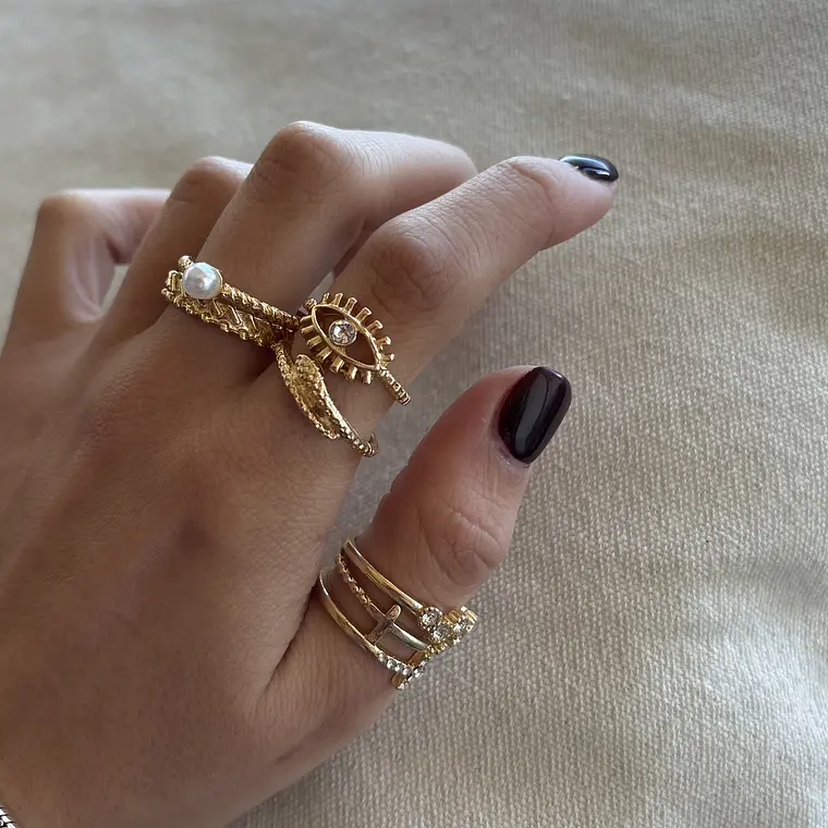 Set Gold Mystic eye 1