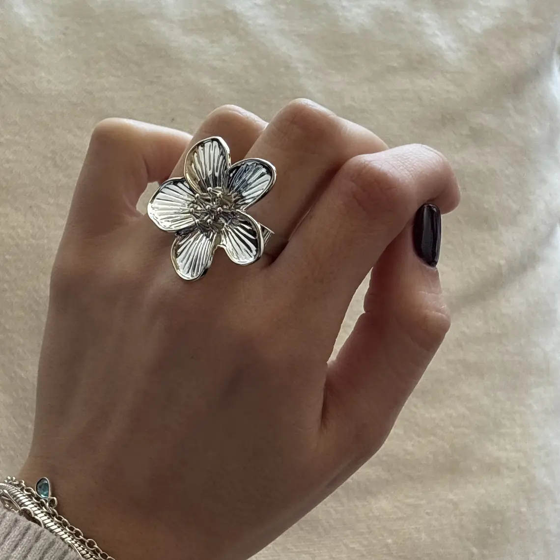 Anillo Flor bloom Silver 1