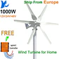 1000W Home Wind Power Turbine Generator 1KW 12V 24V 48V Small Horizontal Windmill Low Noise With MPPT Controller - thumbnail 1