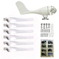 1000W Home Wind Power Turbine Generator 1KW 12V 24V 48V Small Horizontal Windmill Low Noise With MPPT Controller - thumbnail 6