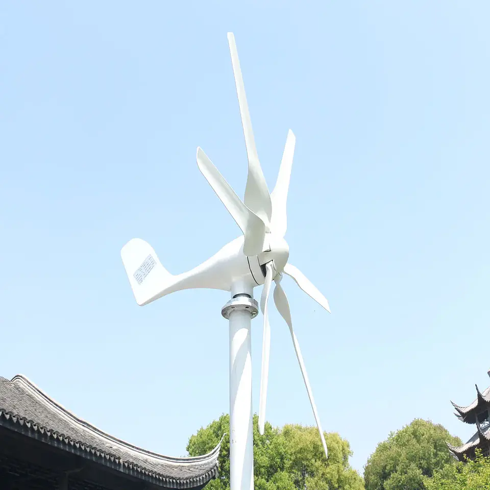1000W Home Wind Power Turbine Generator 1KW 12V 24V 48V Small Horizontal Windmill Low Noise With MPPT Controller 14