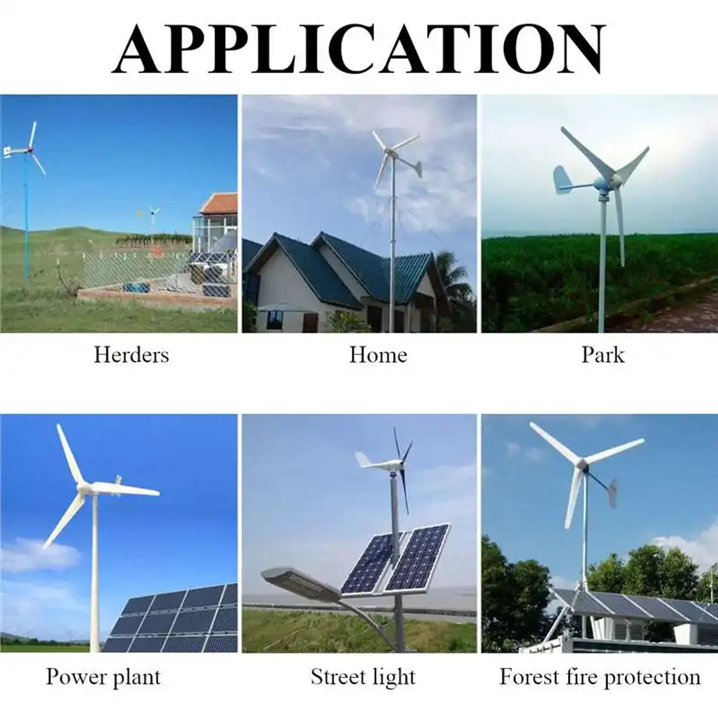 1000W Home Wind Power Turbine Generator 1KW 12V 24V 48V Small Horizontal Windmill Low Noise With MPPT Controller 16
