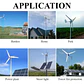 1000W Home Wind Power Turbine Generator 1KW 12V 24V 48V Small Horizontal Windmill Low Noise With MPPT Controller - thumbnail 16