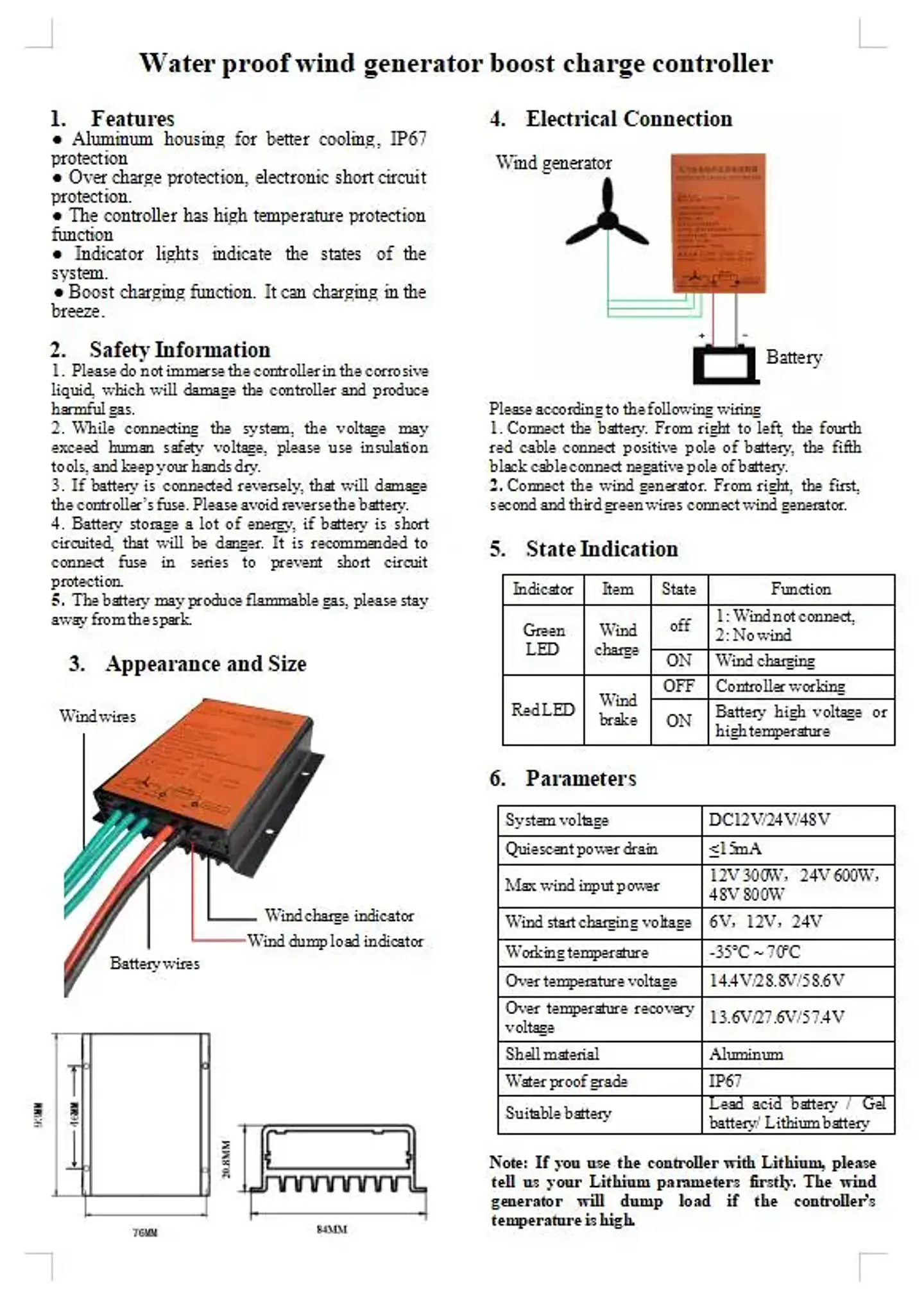 1000W Home Wind Power Turbine Generator 1KW 12V 24V 48V Small Horizontal Windmill Low Noise With MPPT Controller 19