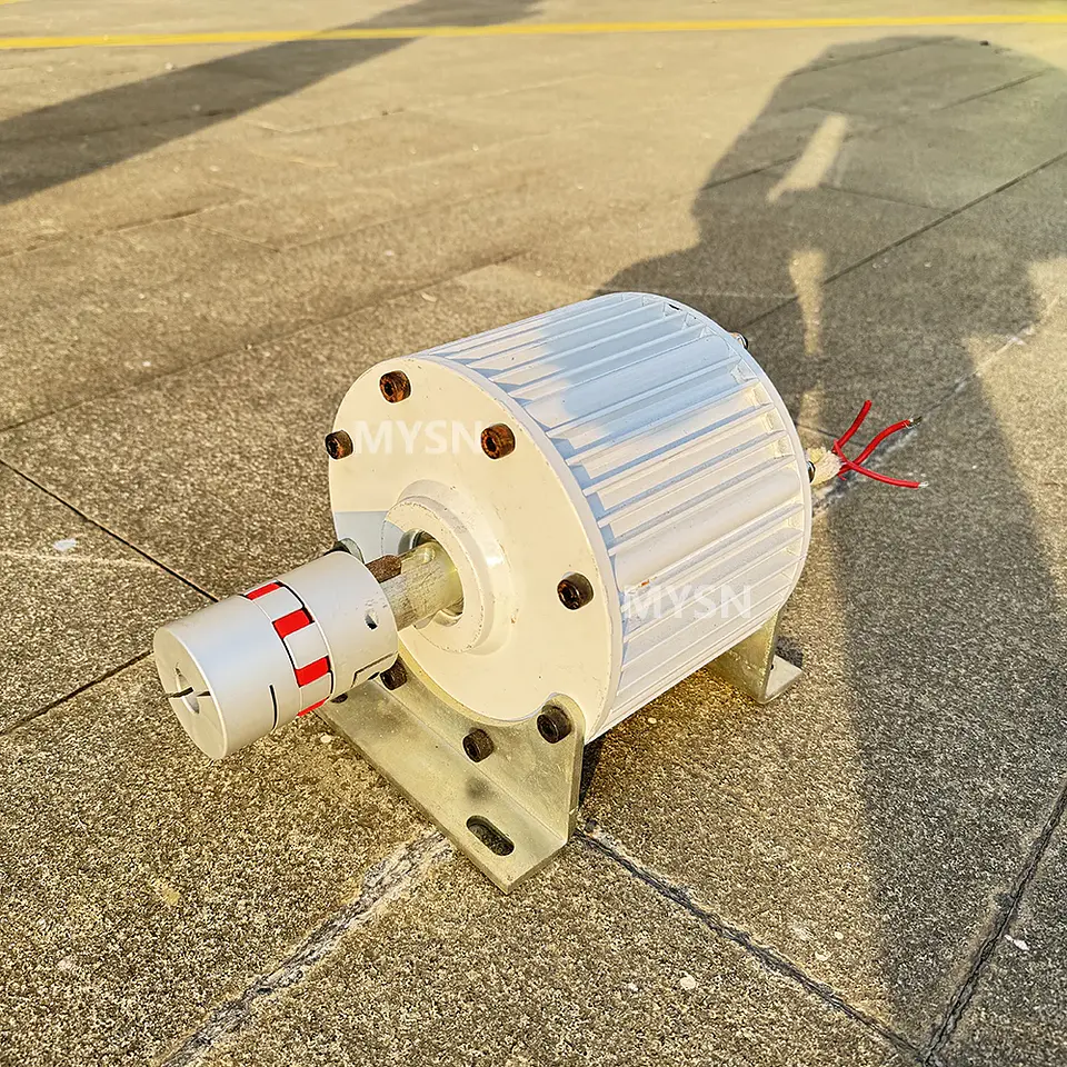 20KW Generator Set 220v 380v Low RPM Permanent Magnet Generator 3 Phase Magnetic Alternator With Motor DIY 2