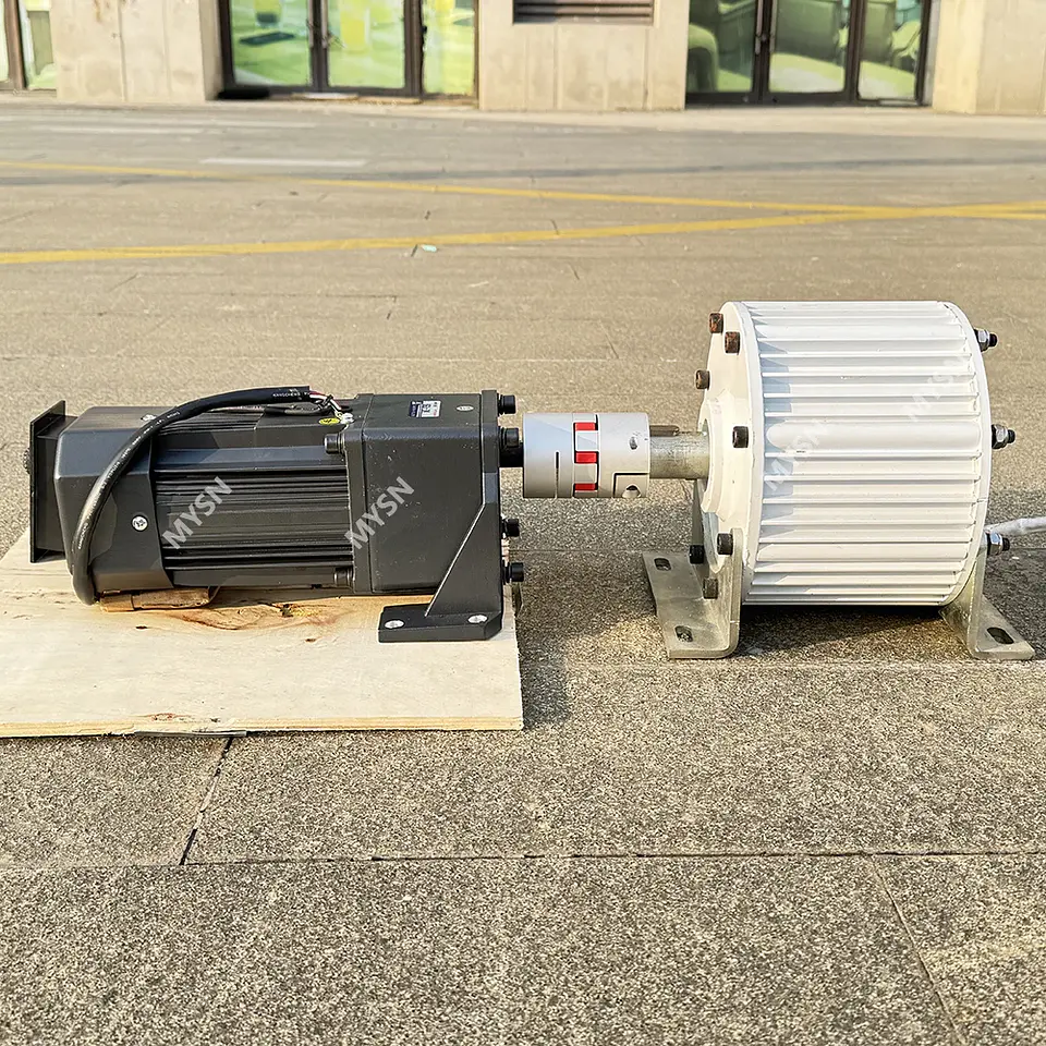 20KW Generator Set 220v 380v Low RPM Permanent Magnet Generator 3 Phase Magnetic Alternator With Motor DIY 3