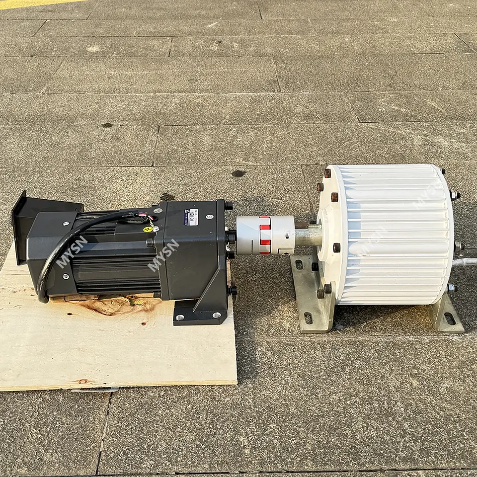 20KW Generator Set 220v 380v Low RPM Permanent Magnet Generator 3 Phase Magnetic Alternator With Motor DIY 4