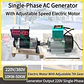 30KW Generator Set 220V 380V Permanent Magnet Generator 50Hz Alternator With Variable Speed Motor - thumbnail 1