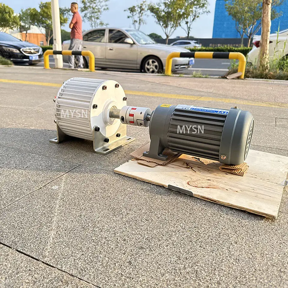 20KW Generator Set 220v 380v Low RPM Permanent Magnet Generator 3 Phase Magnetic Alternator With Motor DIY 6