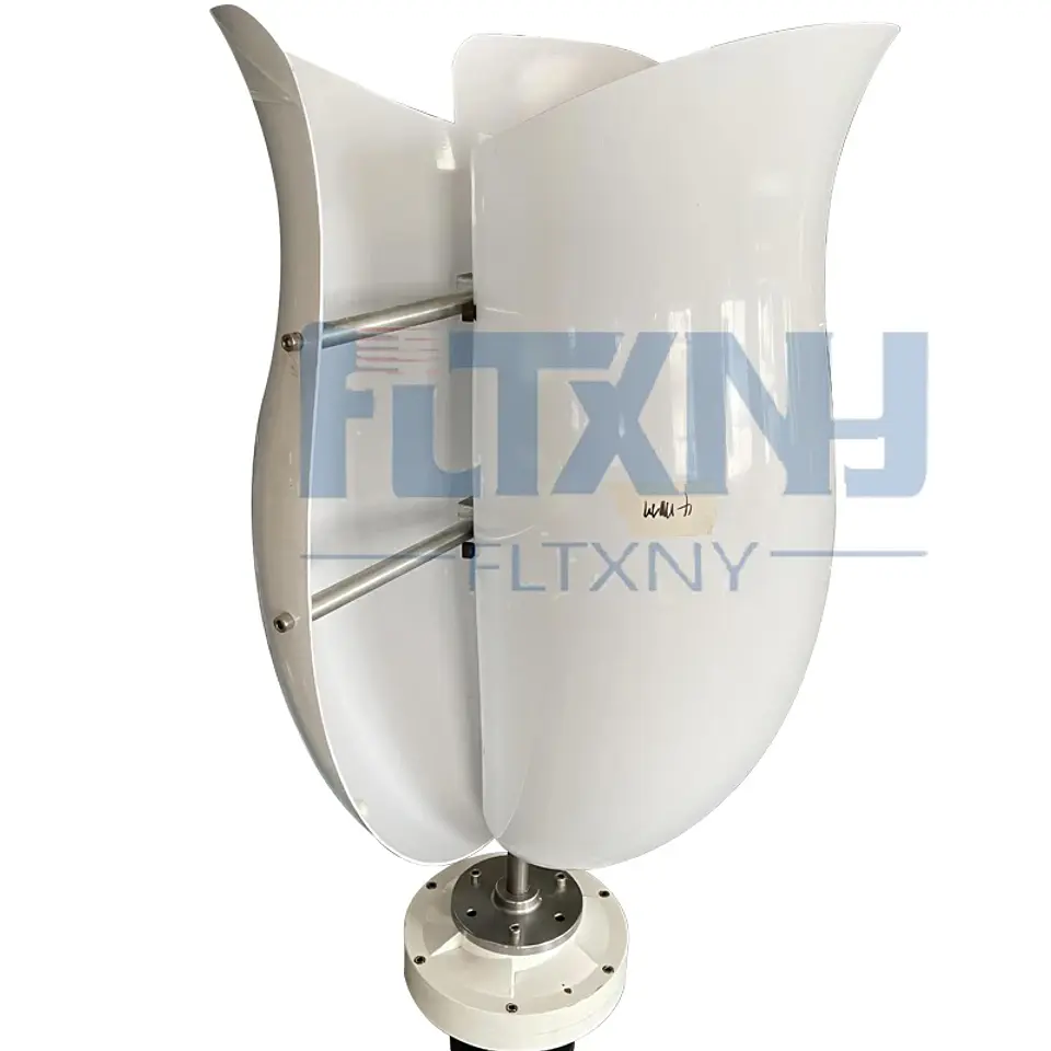 Low Noise 3KW 4KW 24V 48V 96V 120V Vertical Wind Turbine Generator With Drum Off Grid System Inverter For Home 3